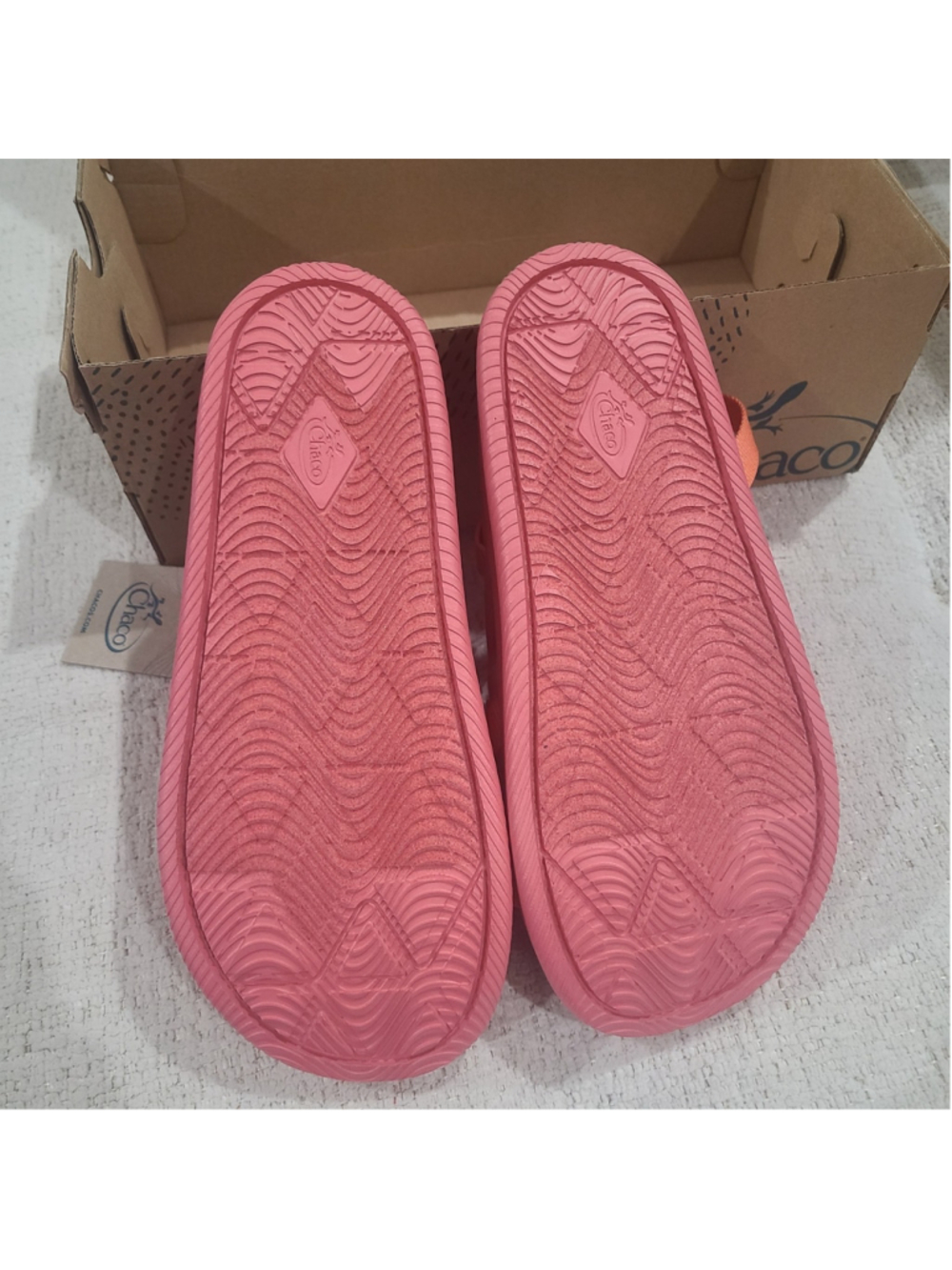 NEW Chaco Sandals Kids Girls Size 6 Women 7 Pink Strap Chillos Sport Rose Slides - Picture 8 of 10